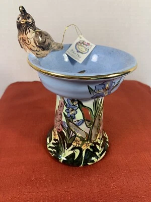 Blue Sky Robin’s Song Bird 2002 vela de baño quemador de cera fundido nuevo Foto 1 de 4