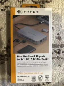 Hyper HDM1H Adattatore Hub Doppio HDMI 10 in 1 Type-C - Foto 1 di 3
