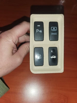 2008 LEXUS ES350 Trunk Gas Lid Park Aid Rear Shade Switch Controls Gray Trim OEM Foto 1 de 4