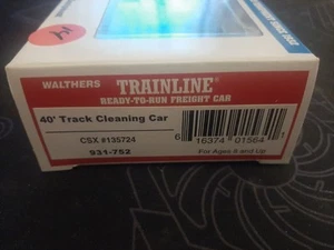 Walthers Trainline HO 931-752 40' Track Cleaning Car CSX #135724 NIB - Picture 1 of 4