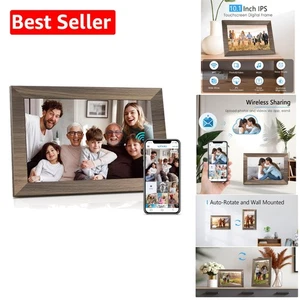 Elegant 10.1” Digital Photo Frame with Auto-Rotate & Photo Pairing Feature - Picture 1 of 10