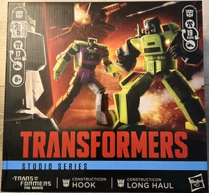 Transformers Studio Series 86 Commander Constructicon Long Haul and Hook Confezione da 2 - Foto 1 di 6