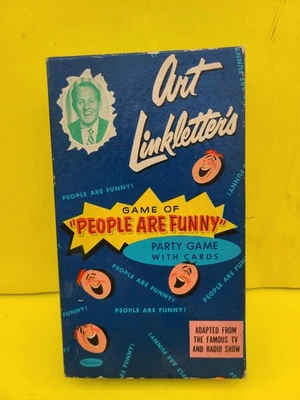 VINTAGE 1954 ART LINKLETTERS GAME OF "PEOPLE ARE FUNNY"  *COMPLETE* - Image 1 of 3