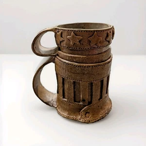 Ceramic Stoneware Sage Brown Coffee Tea Mug Country Farmhouse Western Wear Decor - Picture 1 of 9