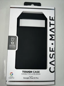 BRANDNEU Case-Mate Tough Slim Hülle für Google Pixel 8 Pro - Schwarz, 12 Fuß Test - Bild 1 von 3