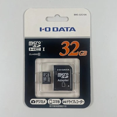 I-O DATA 32GB microSDHC Card with Adapter Class10 – 5 Pack Japan - Image 1 of 4