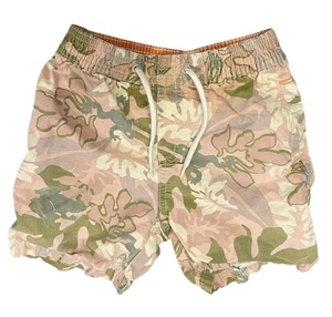🌴 Gymboree 2T Boys Shorts Vintage 2005 Camo Floral Green Pink Cargo Canvas - Picture 1 of 6