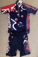 #02 Hot Designs Australia Cycling Speed Tri  Jersey & Shorts - Womens Size 10