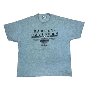 T-shirt manica corta vintage Y2K Harley Davidson Eagle U.A.E Dubai uomo taglia XL - Foto 1 di 7