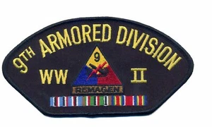 Parche de sombrero de 9a División Blindada Segunda Guerra Mundial - Imagen 1 de 1
