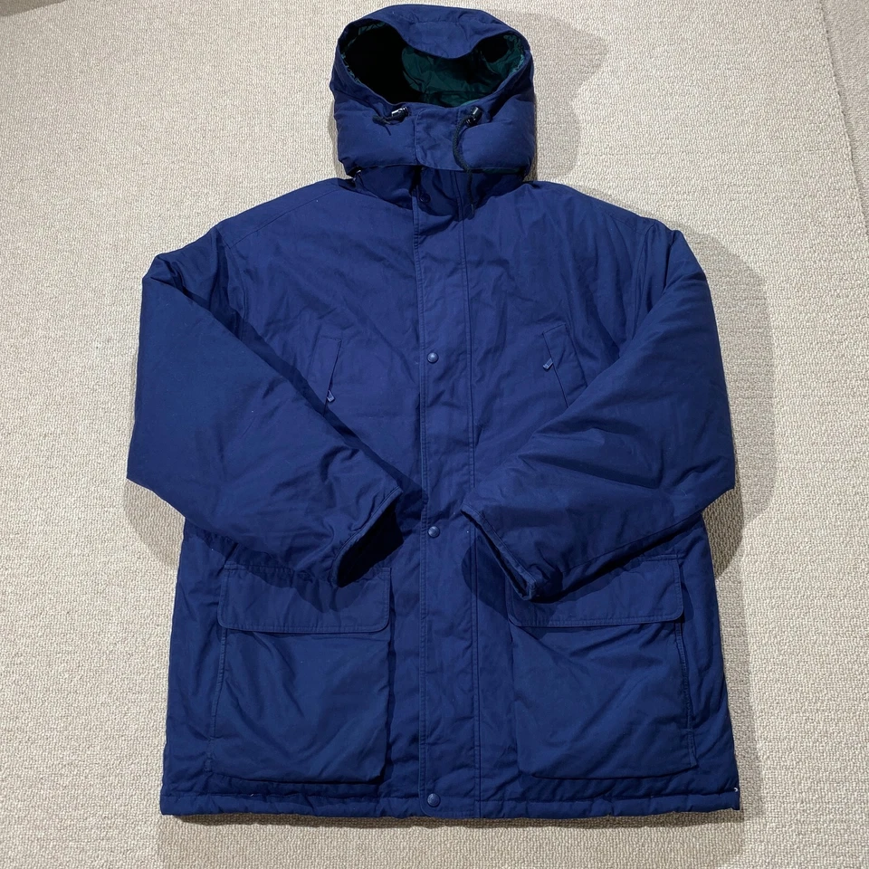 Eddie Bauer Parka Jacket Mens XL Big Tall Navy Blizzard Down Puffer Coat Hooded - Image 1 of 4