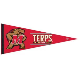 MARYLAND TERRAPINS TERPS ROLL UP PREMIUM FELT PENNANT 12"x30" NEW WINCRAFT 🐢 - Picture 1 of 1