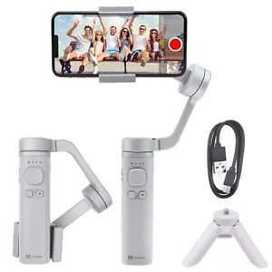 Stabilizzatore cardanico portatile wireless Bluetooth per iPhone smartphone registrazione video - Foto 1 di 12