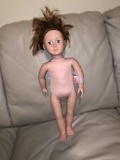 Battat Our Generation Lori Doll Brown Hair No Clothes Ponytail Doll 20”