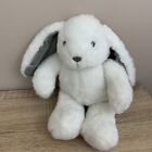 Morrisons White Bunny Rabbit Grey Ears Soft Toy Plush