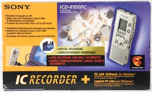 Sony Voice Digital Recorder ICD R100PC PC Connect Handheld New In Box *Tested G1 - Picture 1 of 16