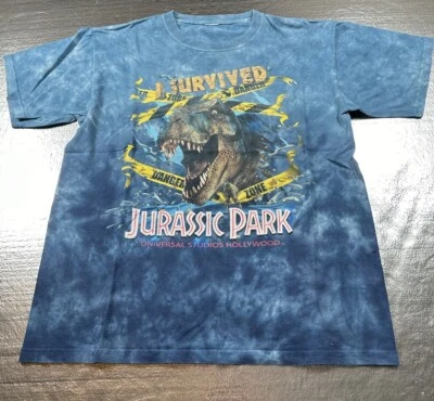 Camisa de Paseo Parque Jurásico Universal Studios Años 90 De Colección Jóvenes Niños M Sin Etiqueta Foto 1 de 4