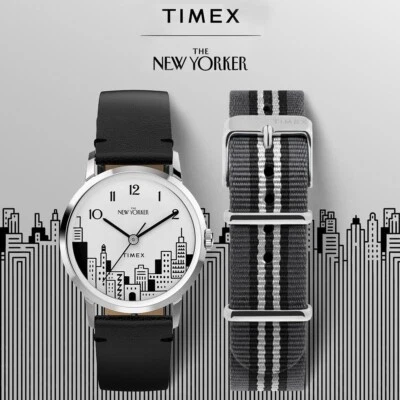 Timex x The New Yorker Marlin Hand-Wound 34mm Limited Edition Watch TWG066100 - image 1 of 4