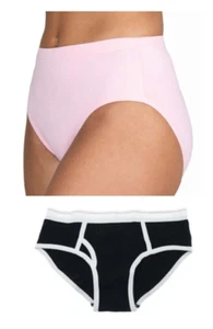 Lot of 2 Womens Size Medium Cotton Hipster Panty Underwear - Picture 1 of 6