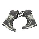 DC Shoes Skull Chalet Snow Boots Womens Size 6 Fur Lined Fuzzy Snowboard Camo