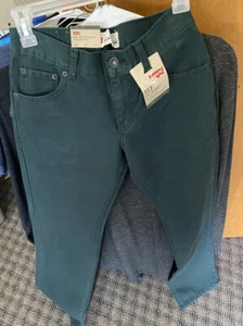 Levis 513 Jeans Kids14 Regular 27X27 Ponderosa Pine Denim Slim Fit Straight NWT - Picture 1 of 2