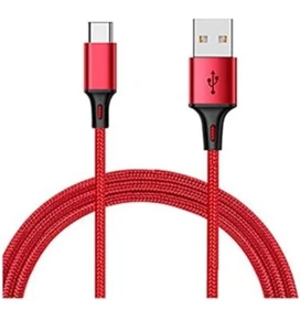 2 Pack 6FT USB to USB-C Cable Fast Charge Type C Charging Cord 1 Cable Bite - Picture 1 of 3