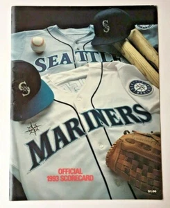1993 Seattle Mariners Kingdome SCORECARD Toronto Blue Jays - Foto 1 di 5