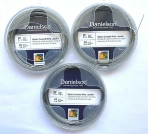 3 packs #30 Danielson SS Coated Wire Leader 30 Feet Each LDRWC30 - Picture 1 of 1