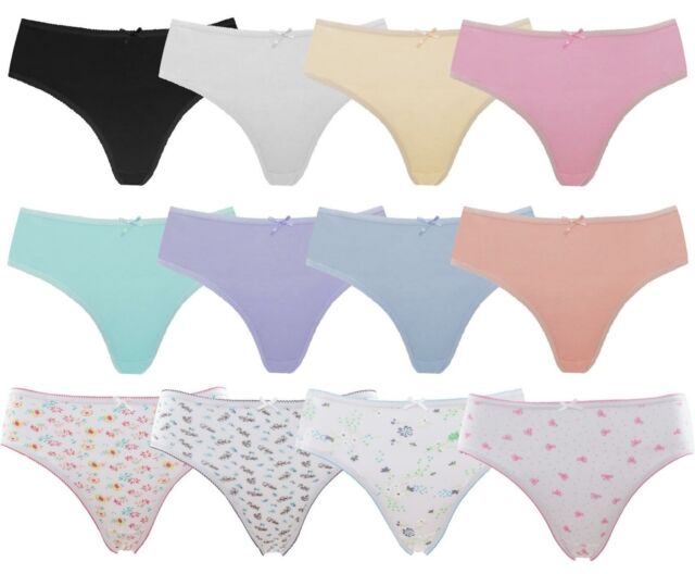 Bikini 100% Cotton Regular Size 14 Panties for Women for sale