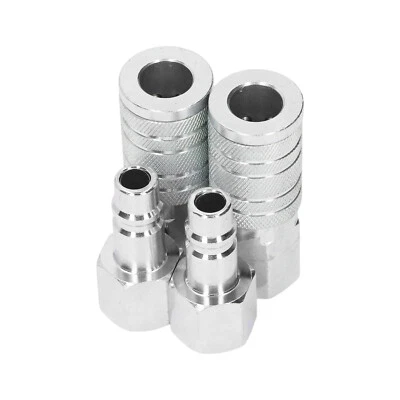 Air Coupler 2x Plugs 1/2in NPT 300PSI Air Hose Quick Connect Fittings Pneumat - Image 1 of 4