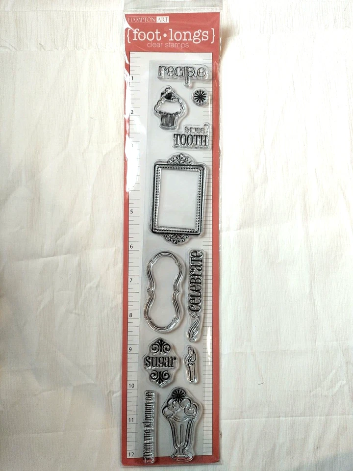 Hampton Art - Footlongs Sweet Tooth Stamp Set, Recipe, cupcake, celebrate - Image 1 of 4