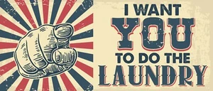 Grip-Back Woven Printed Rug, Laundry Room Mat Runner - Laundry Room 24" x 56" - Bild 1 von 4