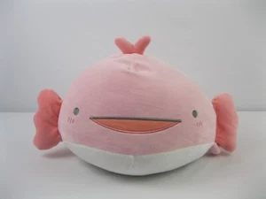 Peluche Kaiyo Seibutsu Axolotl 16" Mochi rosa morbido bianco squish peluche NUOVO - Foto 1 di 14