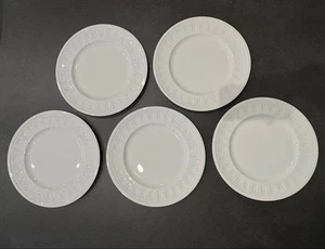 Wedgwood Colosseum Set di 5 piatti bianchi 10,6" Made in England - Foto 1 di 7