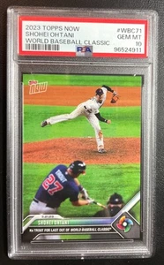 2023 Topps Now World Baseball Classic Shohei Ohtani/Mike Trout PSA 10 GEM MINT - Picture 1 of 2