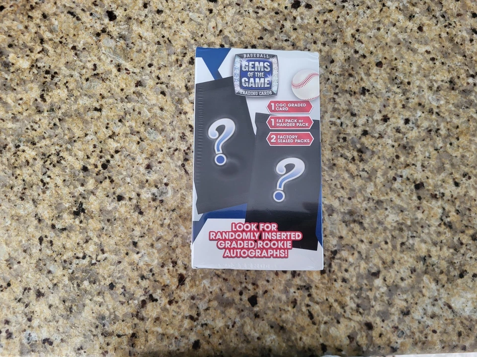 Gems of the Game Baseball Sealed Box - 1 Graded Card & 2- Factory Sealed Packs - Image 1 of 1