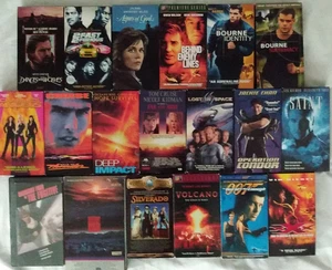 19 VHS Action Suspense Dances w/ Wolves 2 Fast 2 Furious Bourne Agnes XXX Condor - Picture 1 of 24
