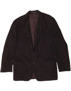 PIERRE CARDIN Mens 2 Button Blazer Jacket UK 38 Medium Black New Wool AC08 - Picture 1 of 5