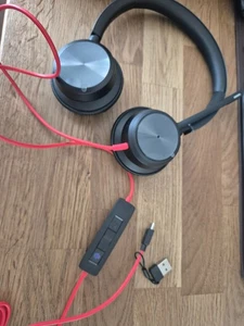 Poly Blackwire 8225 Stereo -M USB-C Headset Microsoft Teams +USB-C/A Adapter NEU - Afbeelding 1 van 3