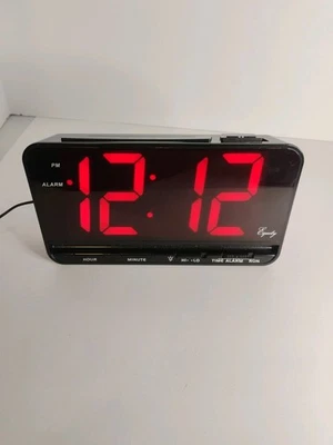 Vintage Equity by LaCrosse #30402 Jumbo LED Alarm Clock Snooze Button VGC - Image 1 of 4