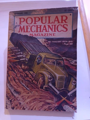 Popular Mechanics Magazine Vintage September 1948 Jet Take Off From Mud Foto 1 de 3