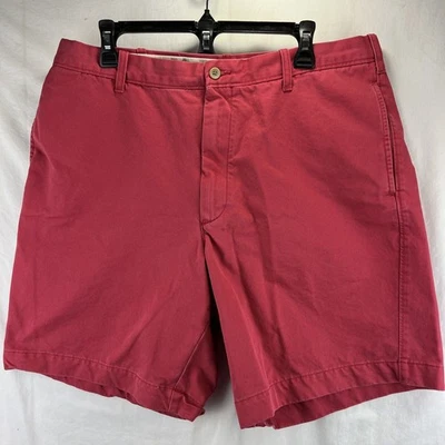 Pantalones Cortos Madison Clothing Co Para Hombre 36 Rojo Algodón Bermudas Bolsillos 8” Entrepierna Informal Foto 1 de 4