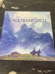 TOLKIEN Calender 2021 Illustrated By John Howe Alan Lee Ted Nasmith - Picture 1 of 4