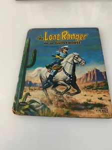 The Lone Ranger and the Ghost Horse Whitman Tell-a-Tale Book 1955 Large Print - Imagen 1 de 16