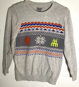 Space Invaders Video Games Alien Boys Pullover Sweater 365 Kids Garanimals SZ 10 - Picture 1 of 3