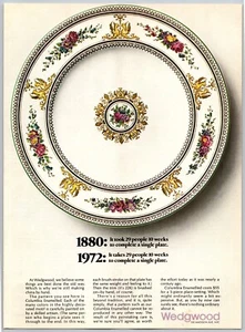 Pubblicità Stampa Vintage Smaltata Wedgewood Columbia | Maggio 1972 - Foto 1 di 1