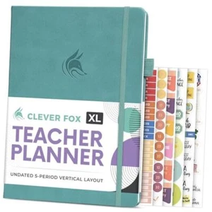 Teacher Planner – School Year Planner with Calendars A4 (8.5" x 11") Turquoise - Picture 1 of 7