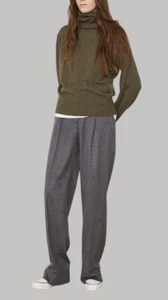 Officine Generale Paris Merino Wool & Cashmere Anne Rollkragen Pullover Oliv XS - Bild 1 von 18