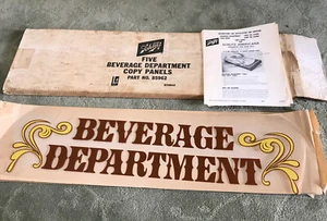 3 Vintage Beverage Department Signs By Shlitz Americana #85962 NOS - Picture 1 of 3