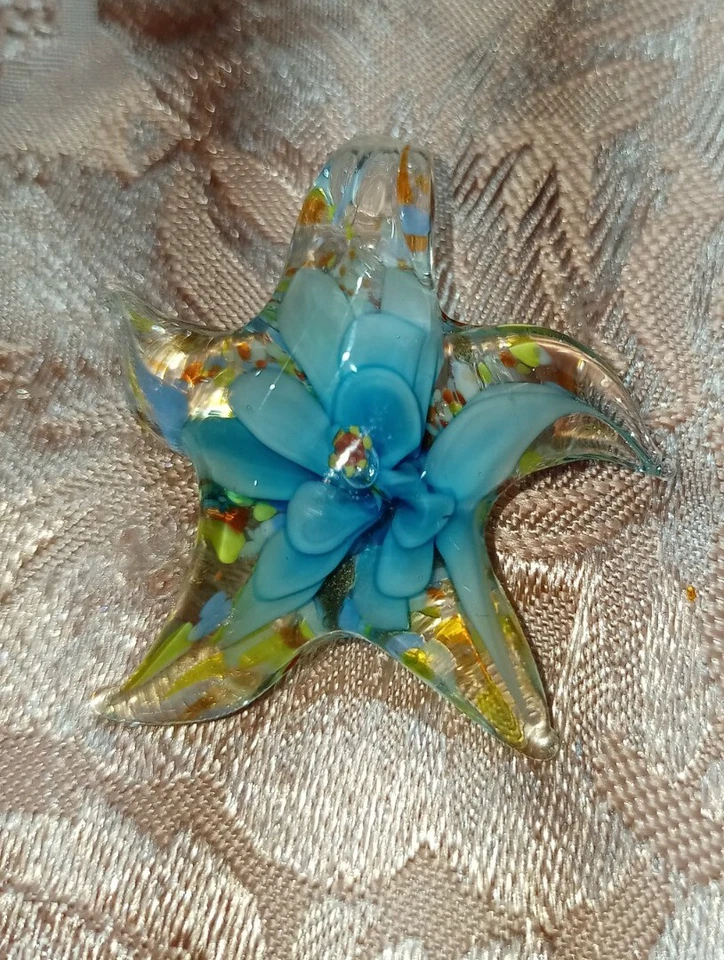 CIONDOLO 🌟 STELLA -VETRO DI MURANO., - Immagine 1 di 1